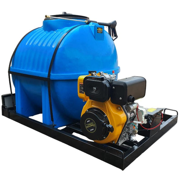 650l diesel electric start - 241 bar high pressure washer unit