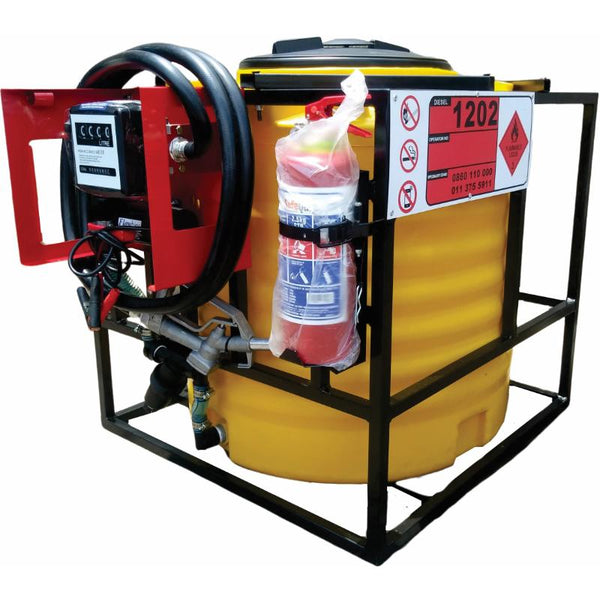 Diesel bowser vertical 300lt bakkie skid unit