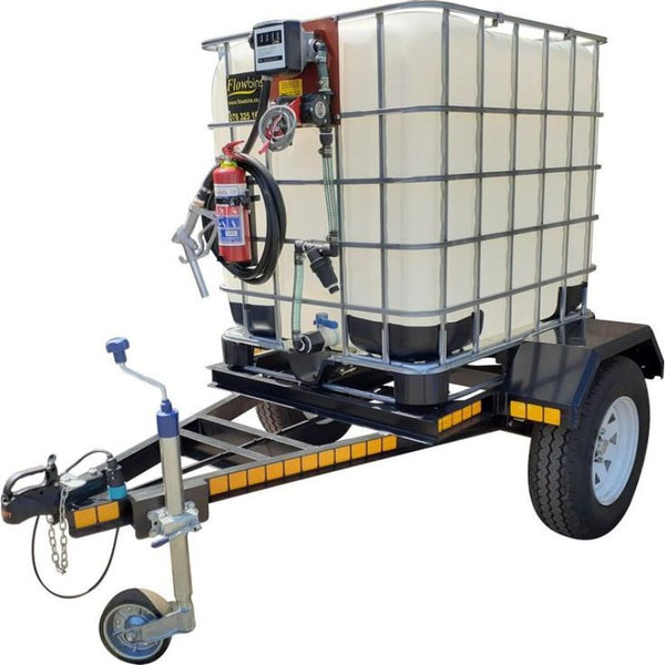 1000l Diesel bowser trailer 50lpm 12v flowbin unbraked