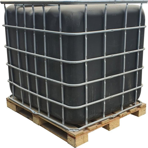 1000l Flowbin tank Chemical grade wooden pallet