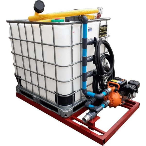 1000l water bowser 7 bar 3 outlet flowbin unit