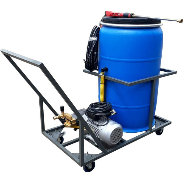 210lt Pressure Washer Trolley Unit 2.2kw 220v 100bar