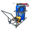 210l Pressure washer unit-6.5hp 186 bar petrol trolley unit