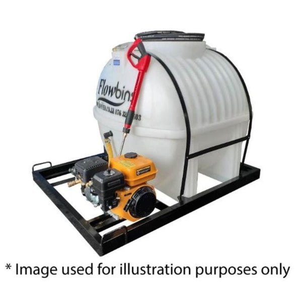 600L mobile high pressure washer unit