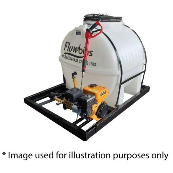 600lt mobile high pressure washer unit