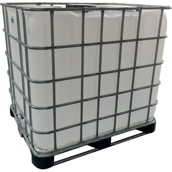 As new chemical grade- 80mm outlet 1000lt flow bin tank