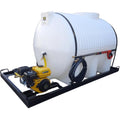 1000l Mobile High Pressure Washer 6.5hp-diesel-186-bar horizontal unit
