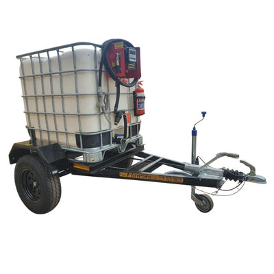 1000l Diesel trailer 40lpm-12v-exec Flowbin™braked