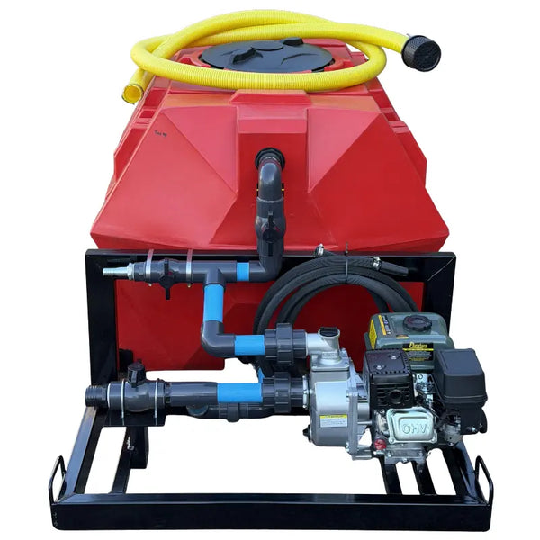 1000lt Water Bowser 2.5bar-1-outlet horizontal bakkie sakkie unit