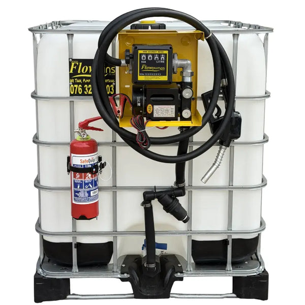 70lpm-12v 1000l_Flowbin_Diesel_bowser Unit_ with FPD auto stop nozzle