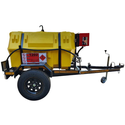 1000l Diesel trailer 40lpm-12v-exec horizontal unbraked