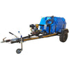 1000l Pressure Washer Trailer 241bar Diesel Electric Start Horizontal Braked