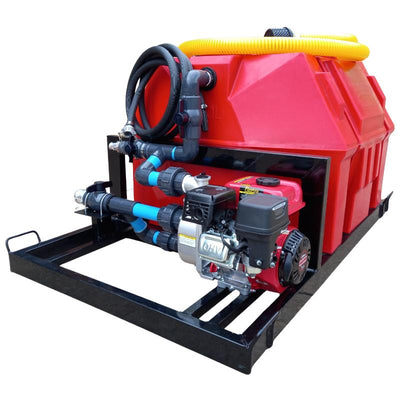 500l Water Bowser 2.8bar-1-outlet horizontal bakkie sakkie unit