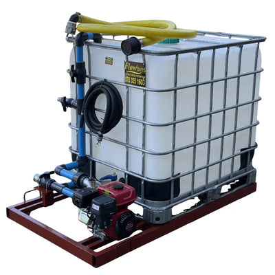 2.8bar water bowser 1000l Flowbin skid