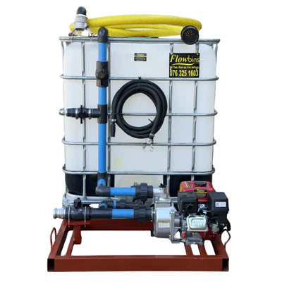 2.8bar water bowser 1000l Flowbin skid