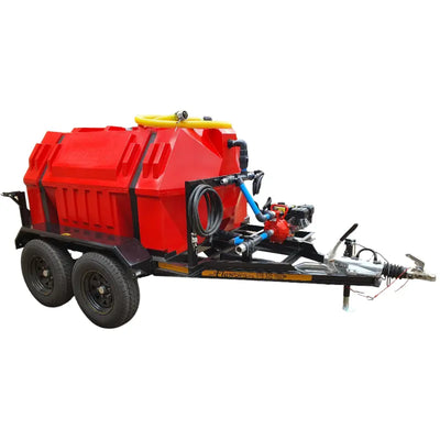 2000l Water Bowser trailer 9.5bar-3-outlet braked