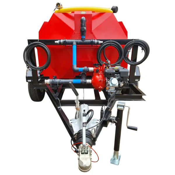 Fire trailer unit 2000lt 9.5bar-3outlet