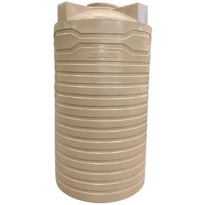 Beige Vertical Water Storage tank Slim