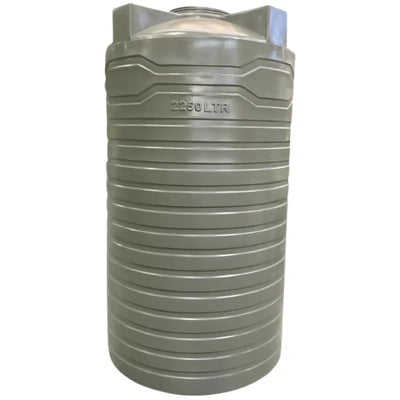 Vertical water tank slim olive