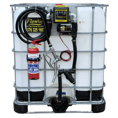 1000l Diesel_bowser_Flowbin_unit - 50lpm_12v, complete with diesel nozzle and flowmeter