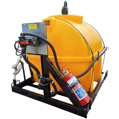 650l Diesel bowser 40lpm-12v-basic horizontal unit
