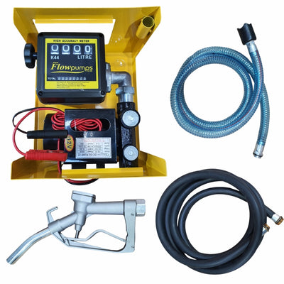 70lpm Diesel Pump Kit 12v with manual nozzle in Pump case