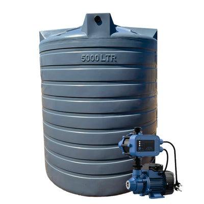 Water tank combo basic: 10 000l water tank & 0.37 Econo Booster pump kit