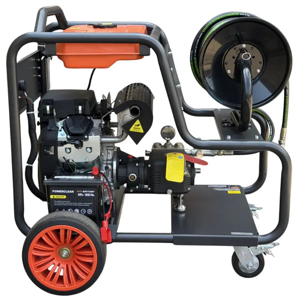 Jetting Machine Trolley Unit Petrol Operated 180Bar 26hp