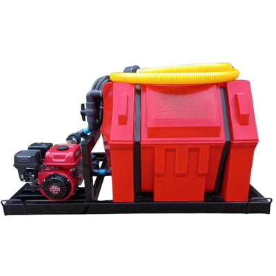 500l Water Bowser 2.8bar-1-outlet horizontal bakkie sakkie unit