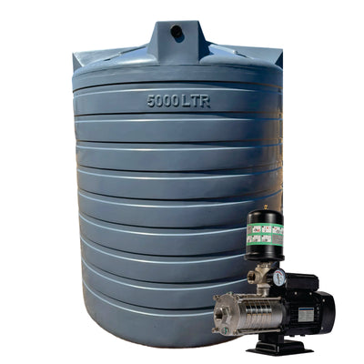10 000l Water tank and 0.75kw Intelli VSD Booster pump