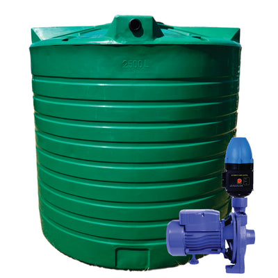 10 000l Water tank and 1.1kw Monoblock Water Pump & Controller
