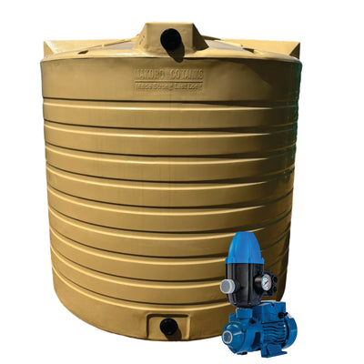 10 000l Water tank and 0.75kw Peripheral Water Pump &Controller