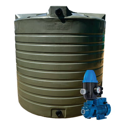10 000l Water tank and 0.75kw Peripheral Water Pump &Controller