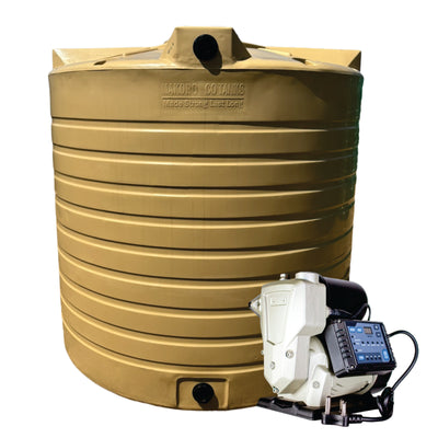 10 000l Water tank and VSP 1.5KW Booster Pump System (with VSD)