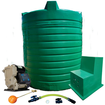 Water tank Combo Executive: 10 000l Water tank & VSP 0.75KW Booster Pump System (with VSD)