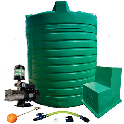 Water tank Combo Executive: 10 000l Water tank and 0.75kw Intelli VSD Booster pump