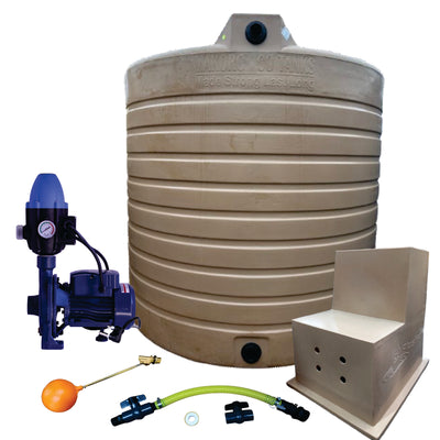 Water tank Combo Executive: 10 000l Water tank & 0.75kw Monoblock Water Pump kit