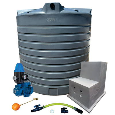 Water tank Combo Executive: 10 000l Water tank & 0.75kw Peripheral Water Pump