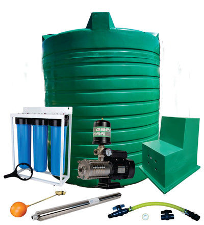 Water tank Combo Full House: 10 000l Water tank and 0.75kw Intelli VSD Booster pump