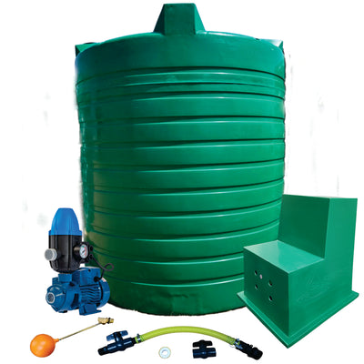 Water tank Combo Executive: 10 000l Water tank & 0.75kw Peripheral Water Pump