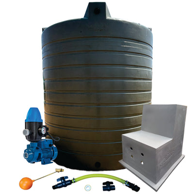 Water tank Combo Executive: 10 000l Water tank & 0.75kw Peripheral Water Pump