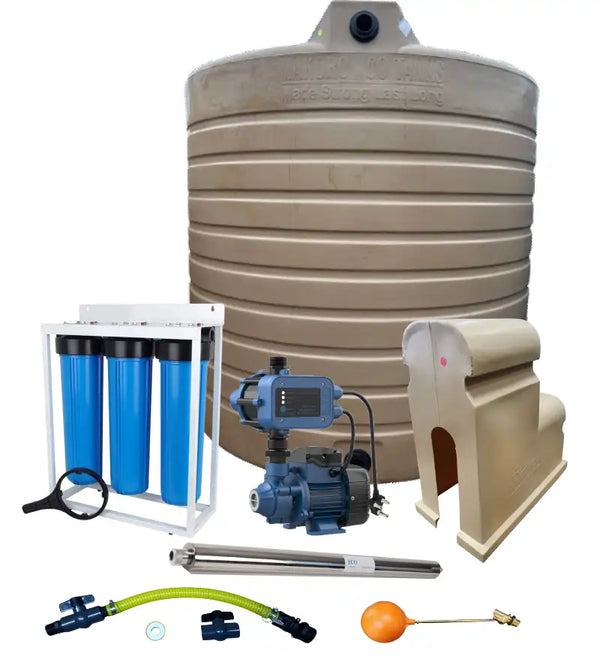 Water tank Combo Full House: 15 000l Water tank & 0.37kw Econo Peripheral Water Pump