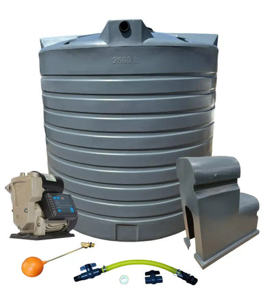 Water tank Combo Executive: 15 000l Water tank & VSP 1.5KW Booster Pump System (with VSD)