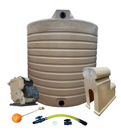 Water tank Combo Executive: 10 000l Water tank & VSP 1.5KW Booster Pump System (with VSD)