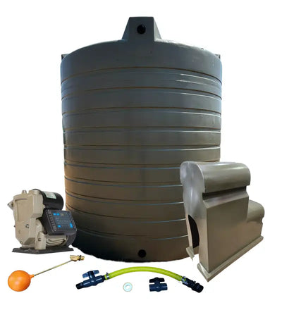 Water tank Combo Executive: 15 000l Water tank & VSP 0.75KW Booster Pump System (with VSD)