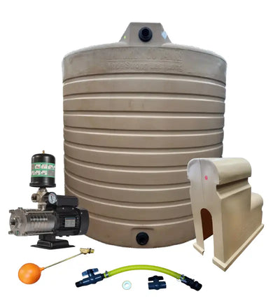 Water tank Combo Executive: 10 000l Water tank and 0.75kw Intelli VSD Booster pump