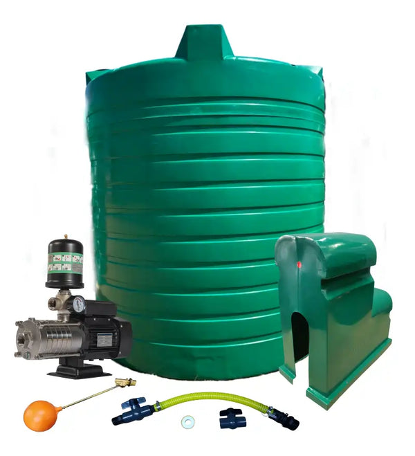 Water tank Combo Executive: 15 000l Water tank and 0.75kw Intelli VSD Booster pump