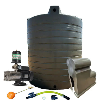 Water tank Combo Executive: 2500l Water tank and 1.5kw Intelli VSD Booster pump