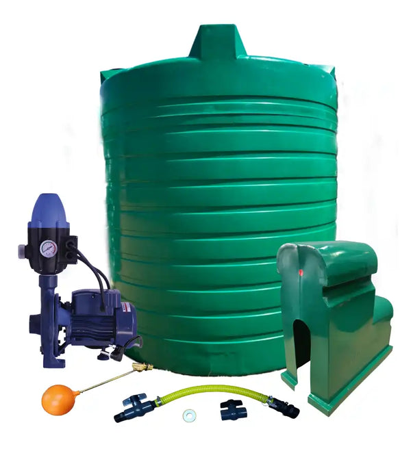 Water tank Combo Executive: 2500l Water tank & 0.55kw Flowpump Monoblock Water Pump