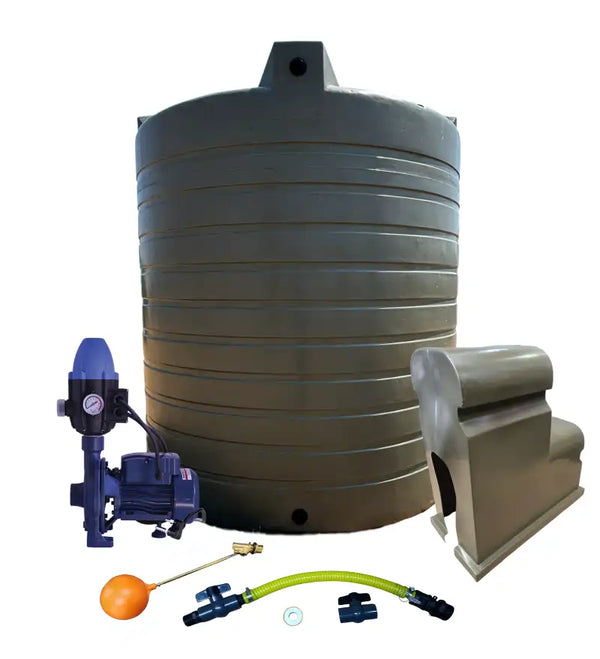 Water tank Combo Executive: 2500l Water tank & 0.55kw Flowpump Monoblock Water Pump
